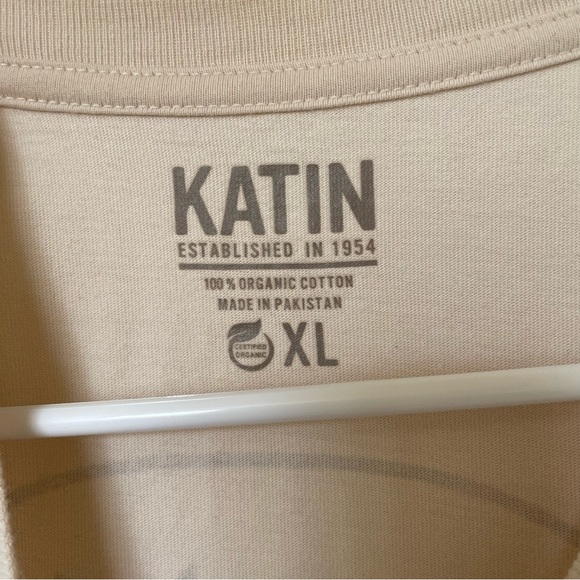 Mens XLarge Kansas by Katin soft t shirt cream - Picture 4 of 7